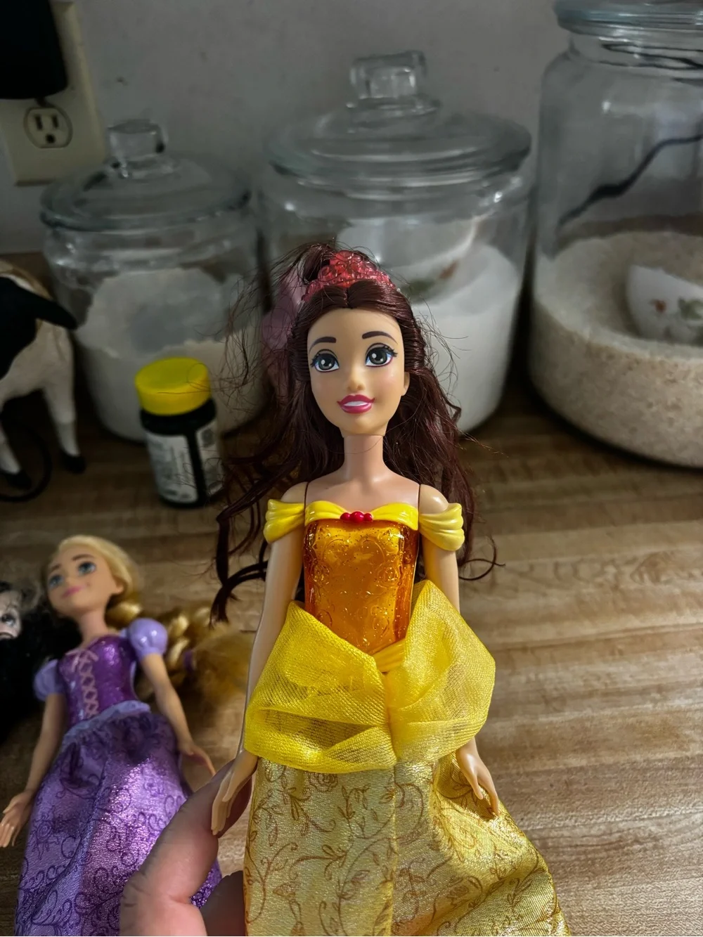 Disney Princess Dolls Set - Yellow, Purple, Blue Dresses